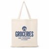 Kleine canvas tas van Plant a Tree met Groceries design