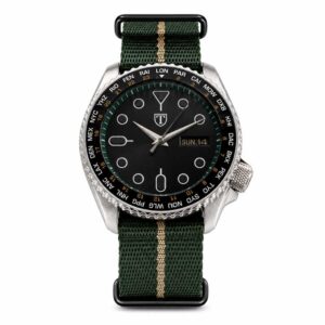 Horloge Tree met groene stoffen band – Plant a Tree