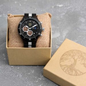 Houten horloge Bodhi met Plant a Tree verpakking