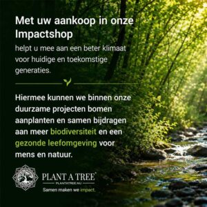 Plant a Tree Impactshop – aankoop draagt bij aan bomen, natuurherstel en biodiversiteit