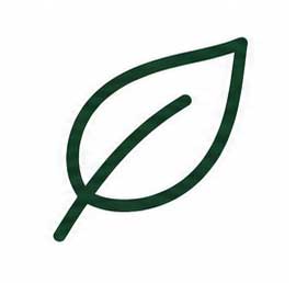 Groen blad icoon als symbool voor natuur en duurzaamheid bij Plant a Tree.